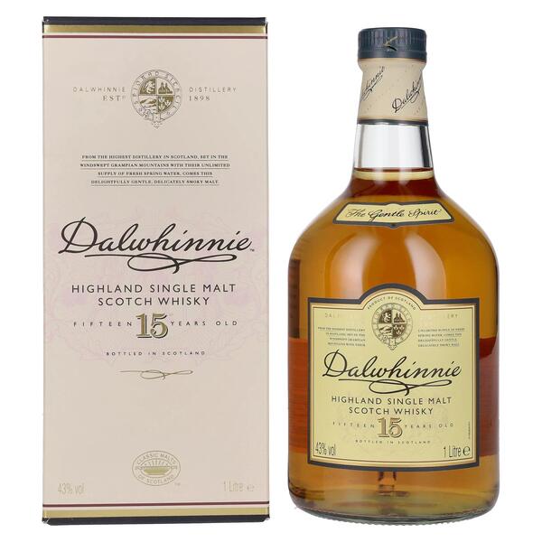 Dalwhinnie Dalwhinnie 15 Years in 43% Single Whisky Vol. Scotch 1l Malt Geschenkbox Old Highland