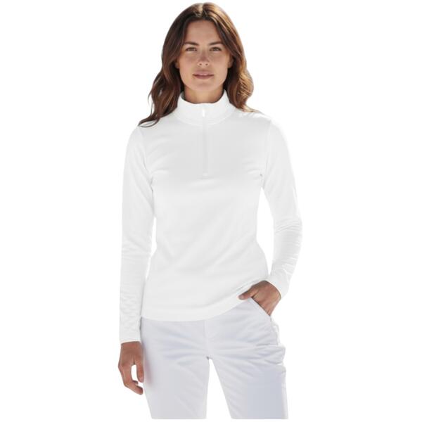 CMP Damen Second-Layer Stretch Softech Skipulli mit Dry Function weiss, 42