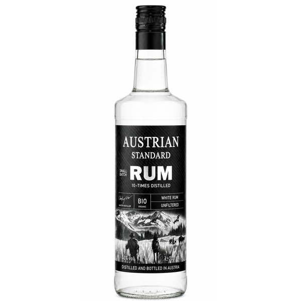 Bio weißer/white Rum 40% 0,7L / 5L / 10L - Hergestellt in Österreich