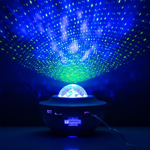InnovaGoods Disco Laser-Sternenprojektor, Nachtlicht LED Discokugel mit Bluetooth  Lautsprecher und Fernbedienung, Sedlay InnovaGoods, Projektor für  Schlafzimmer und Deko, Geschenke für Kinder und Erwachsene