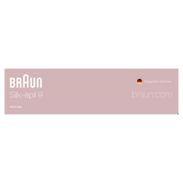 BRAUN KOERPERPFLEGE Braun Silk-épil 9-855 Epilierer weiß/rosegold  Haarentferner