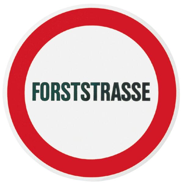Warntafel 'Forststraße